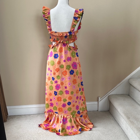 Show Me Your MUMU Poppin' Poppy Lane Midi Dress - Picture 5 of 8